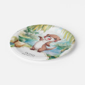 Pastel Boho Otter Verjaardag Papieren Bordje (Gekanteld)