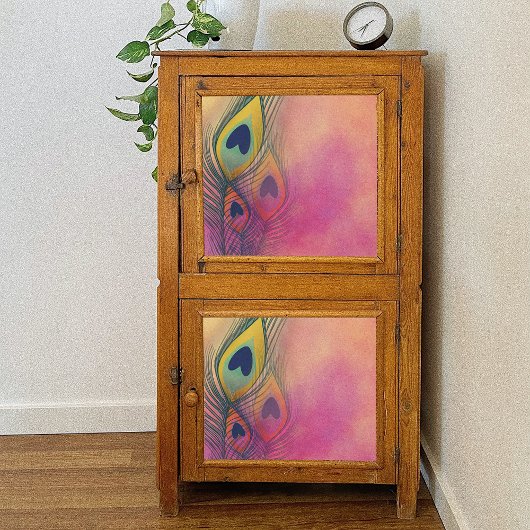 Pastel Boho Peacock Feathers Decoupage Tissuepapier