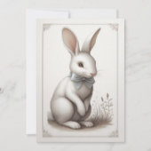 Pastel Boho Rabbit Kaart (Voorkant)