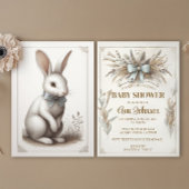 Pastel Boho Rabbit Kaart