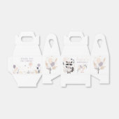 Pastel Boho Raccoon en ballonnen Verjaardag Bedankdoosjes (Uitgevouwen)