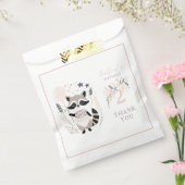 Pastel Boho Raccoon en ballonnen Verjaardag Bedankzakje (Gezegeld)