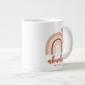 Pastel Boho Rainbow Abuela Taza de Café Establecid Grote Koffiekop (Voorkant rechts)