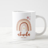 Pastel Boho Rainbow Abuela Taza de Café Establecid Grote Koffiekop (Rechts)
