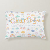 Pastel Boho Rainbow Cloud Pattern Accent Kussen (Voorkant)