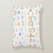 Pastel Boho Rainbow Cloud Pattern Accent Kussen (Voorkant(Verticaal))
