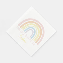 Pastel Boho Rainbow Favor Tags Servet
