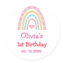 Pastel Boho Rainbow met hartenfeest