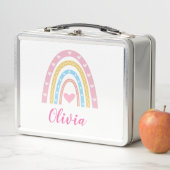 Pastel boho regenboog en harten Custom School (In situ)