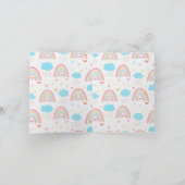 Pastel Boho regenboog met de verjaardag van het ha (Binnen)