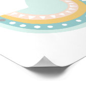 Pastel Boho Shark Poster (Hoek)