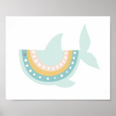 Pastel Boho Shark Poster (Voorkant)