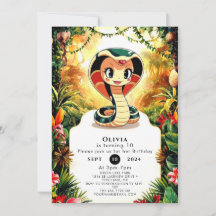 Pastel Boho Snake Verjaardag