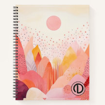 Pastel Boho Spiral Notitieboek - Custom