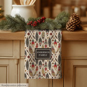 Pastel Boho Towel Classic Ethnic Kitchen Style Theedoek