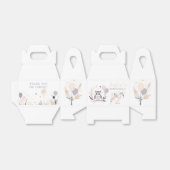 Pastel Boho Uil en Ballonnen Verjaardag Bedankdoosjes (Uitgevouwen)