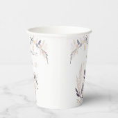 Pastel Boho Uil en Ballonnen Verjaardag Papieren Bekers (Rechts)