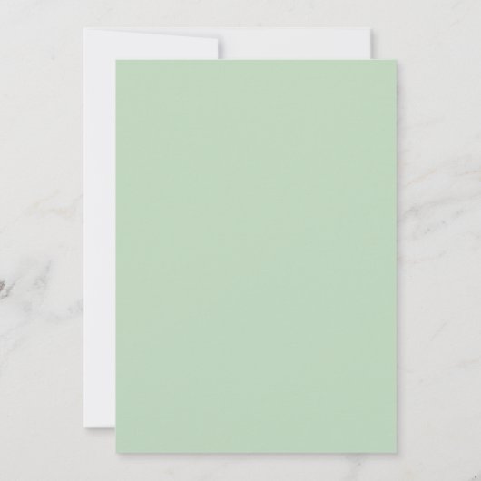 Pastel Boho Wilde Bloem Bruidsfeest Kaart (Achterkant)