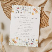 Pastel Boho Wilde Bloem Bruidsfeest Kaart