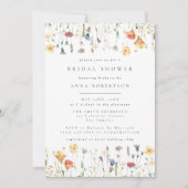 Pastel Boho Wilde Bloem Bruiloft Feest Uitnodiging (Voorkant)