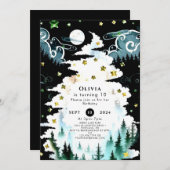 Pastel Boho Woodland Verjaardag Kaart (Voorkant / Achterkant)