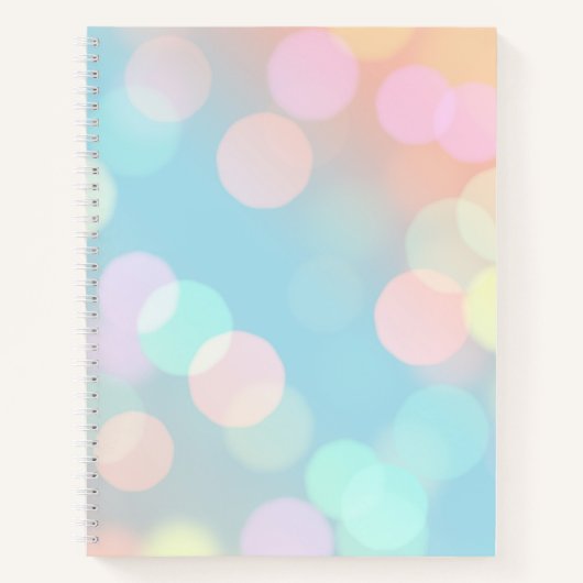 Pastel Bokeh Bullet Journal / gevoerd Notitieboek (Voorkant)