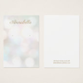 Pastel Bokeh Jewelry Earring Display Card Visitekaartje (Voorkant /achterkant)