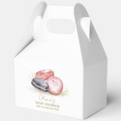 Pastel Bonjour Bébé French Macarons Baby shower Bedankdoosjes (Voorkant)