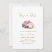 Pastel Bonjour Bébé French Macarons Baby shower Kaart (Voorkant)