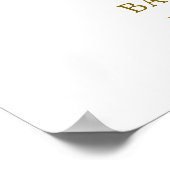 Pastel Bonjour Bébé Macarons Baby shower Welkom Poster (Hoek)