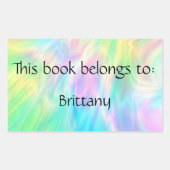 Pastel Bookplate Sticker (Voorkant)