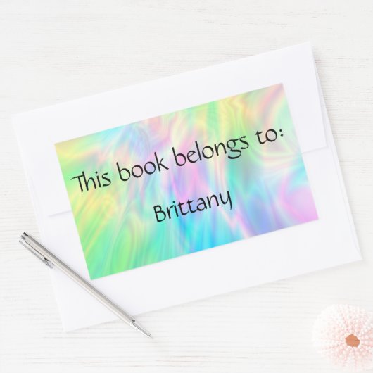 Pastel Bookplate Sticker (Envelop)