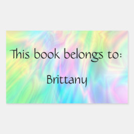 Pastel Bookplate Sticker