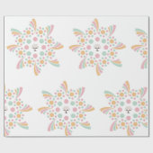 Pastel Boom des Levens Mandala Cadeaupapier (Vlak)