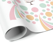 Pastel Boom des Levens Mandala Cadeaupapier (Rol Hoek)