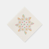 Pastel Boom des Levens Mandala Servet (Hoek)