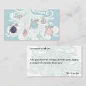 Pastel Boom & Kerstbal Notitiekaart Notitiekaartje (Voorkant / Achterkant)