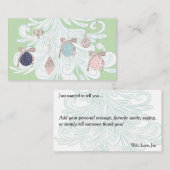 Pastel Boom & Ornament Kenskaart Notitiekaartje (Voorkant / Achterkant)