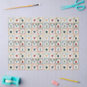 Pastel Boomrooster voor Kerstvreugde Tissuepapier (Craft)