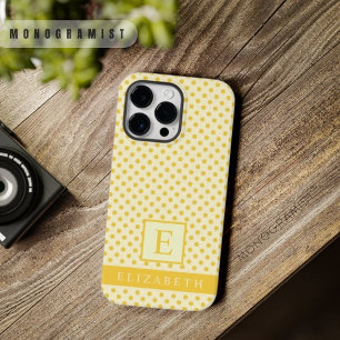 pastel Bord boter geel polka dot Case-Mate iPhone 14 Pro Max Hoesje