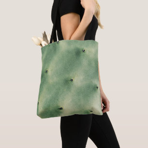 Pastel Bord Groene Cactus Sappige Doornen Canvas t Tote Bag
