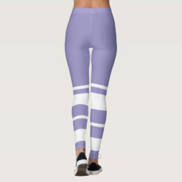 Pastel Bord Lavendel Paarse Abstracte kunst Leggings