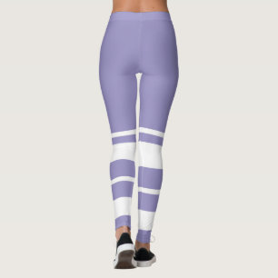 Pastel Bord Lavendel Paarse Abstracte kunst Leggings