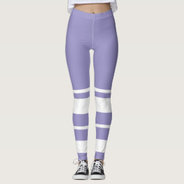 Pastel Bord Lavendel Paarse Abstracte kunst Leggings