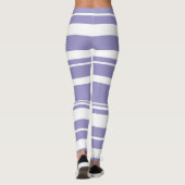 Pastel Bord Lavendel Paarse Abstracte kunst Leggings (Achterkant)
