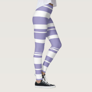 Pastel Bord Lavendel Paarse Abstracte kunst Leggings