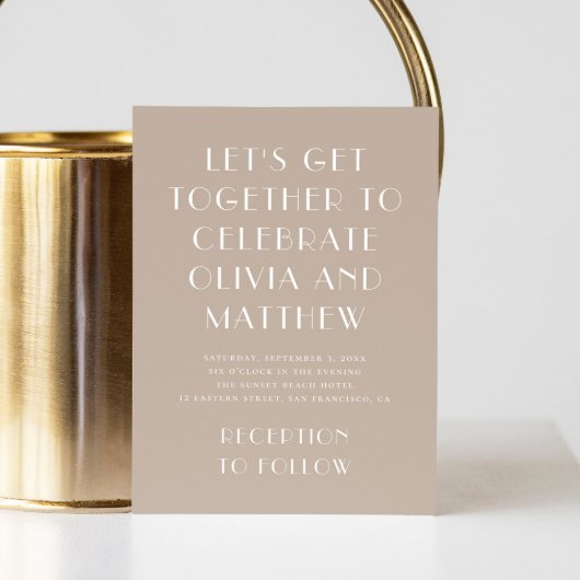 Pastel bord taupe moderne eenvoudige minimalistisc kaart