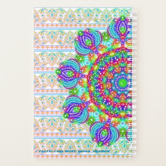 Pastel Borduurwerk Prachtig Boho Naam Planner (Achterkant)