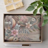 Pastel bosdieren bloemen tissuepapier (Geschenk)