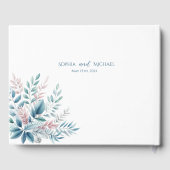 Pastel Botanical Wedding Gastenboek (Achterkant)